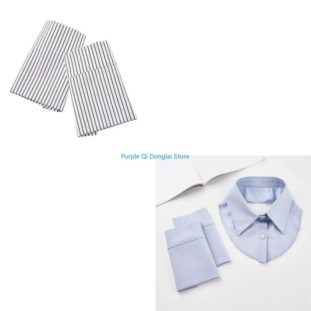 L21E False Wrist Cuffs for Lady Shirt Blouse Wrist Cuff Versatile Cuffs for Women