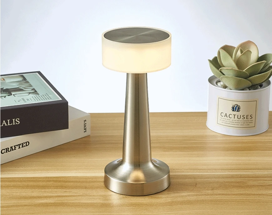 YYHCModern Luxury Table Lamp Eye Protection Reading Desk Lamp Mushroom Bedside LED Table Lamp