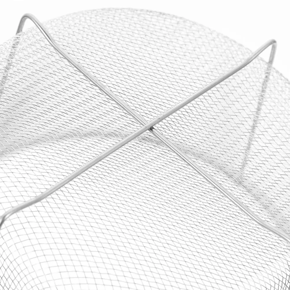 

2Pcs Stainless Steel Fry Basket Oil Strip Deep Fry Basket Mesh Cooking Strainer Long Handle Chip Holder