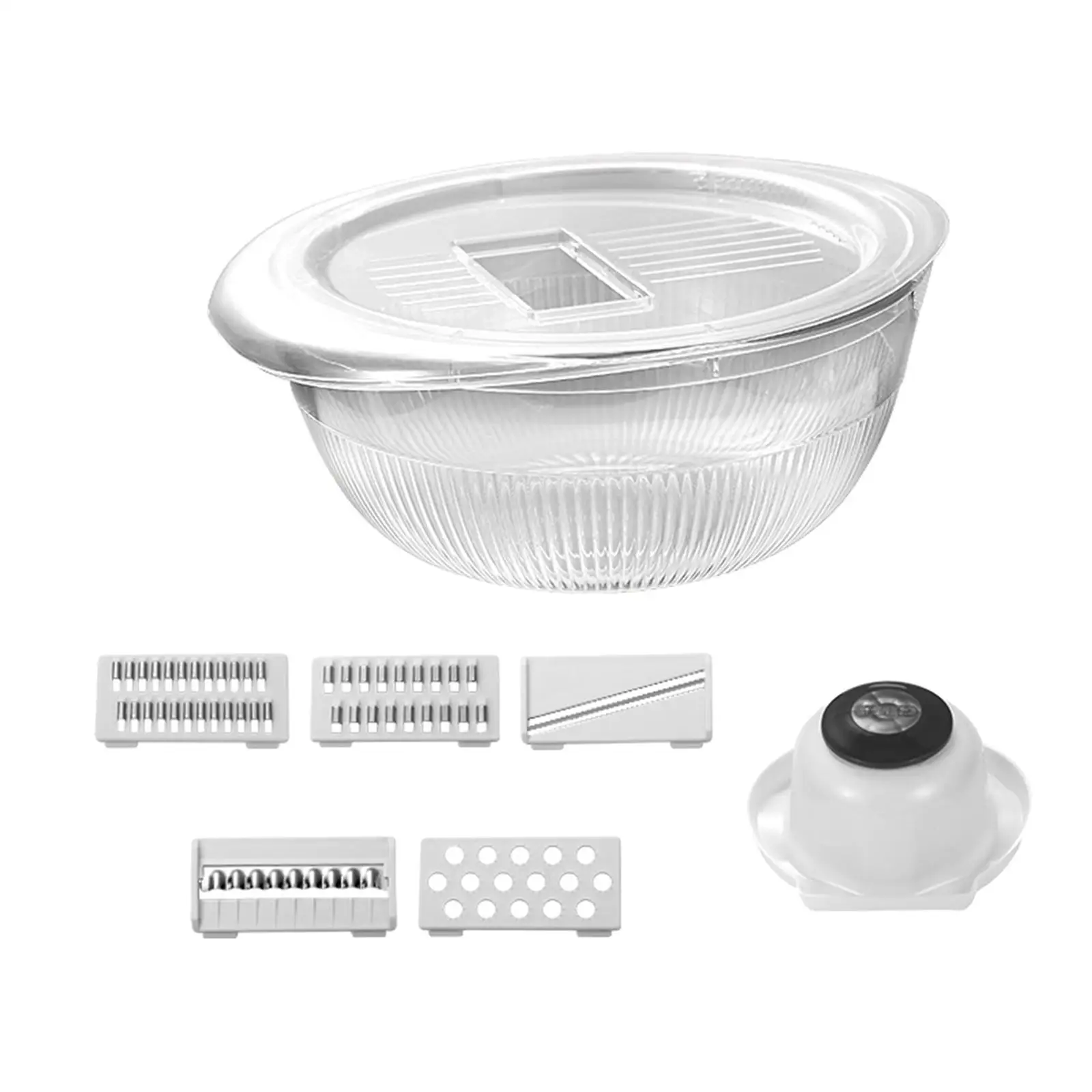 Cortador e Picador de Legumes para Cozinha, Picador de Cebola, Fácil de Usar, Cesto Filtrante com Mandolina de 5 Lâminas