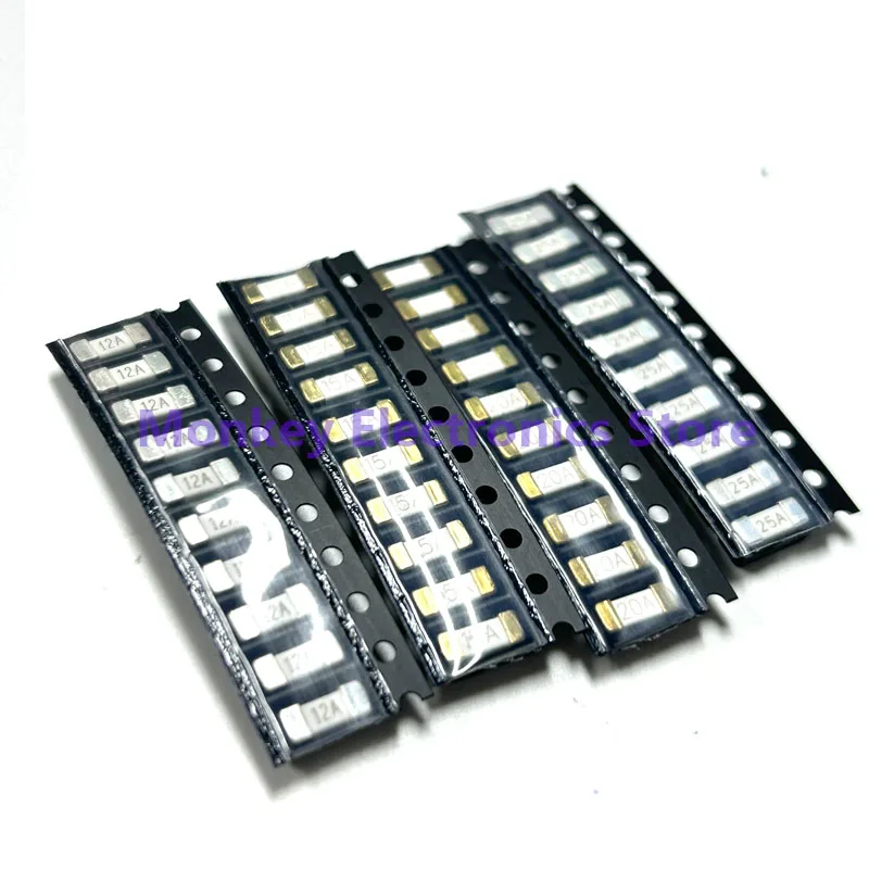 160pcs SMD Ceramic Slow Blow Fuse Tube Kit 250V 1808 2410 6125 Current Model 250ma 500ma 1a With Fuse Holder