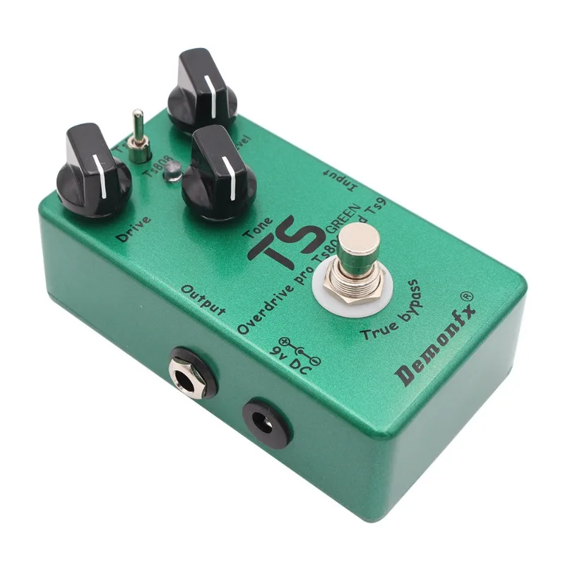 Electric guitar bass handmade single block overdrive effect tube screamer ts9 ts808 two-in-one