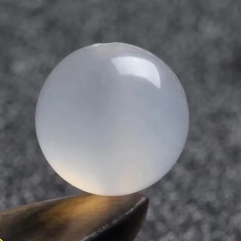 

4A Natural White Agate Single Bead DIY Handmade Crystal