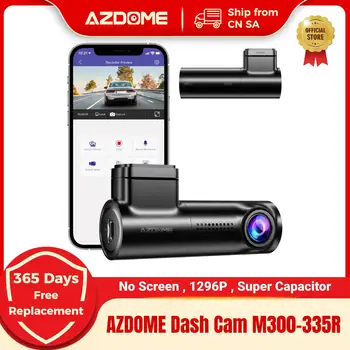 AZDOME M300 Dash Cam 1296P รถ DVR Super Capacitor WiFi Dashcams รถกล้อง Night Vision G-Sensor 24H ที่จอดรถ