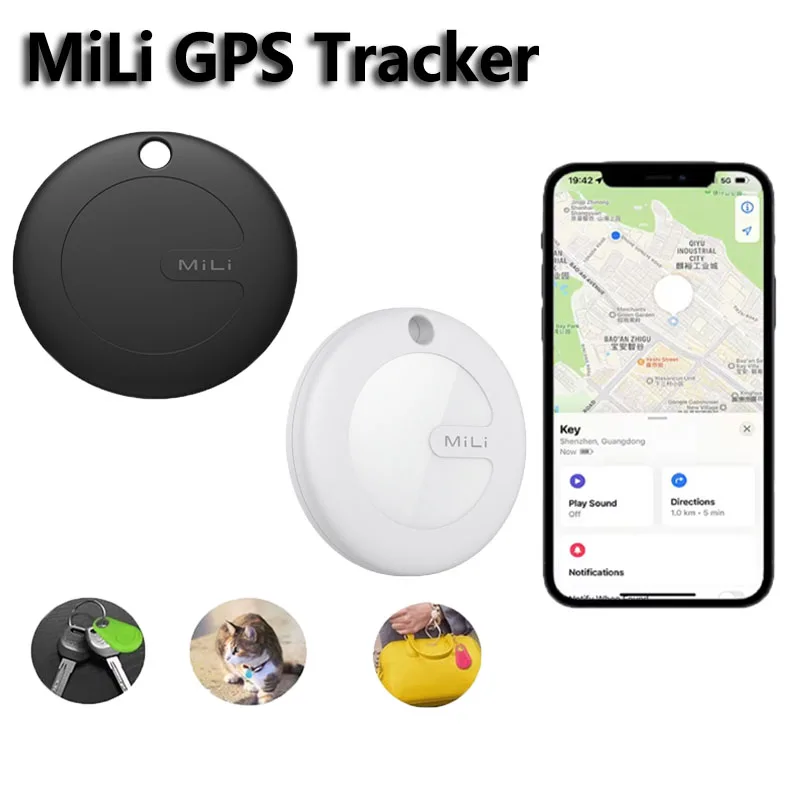 

MiLi Smart Tracker Bluetooth Locator Anti-Lost Device Mobile Keys Pet Elderly Kids Finder Work With Android Find My Device