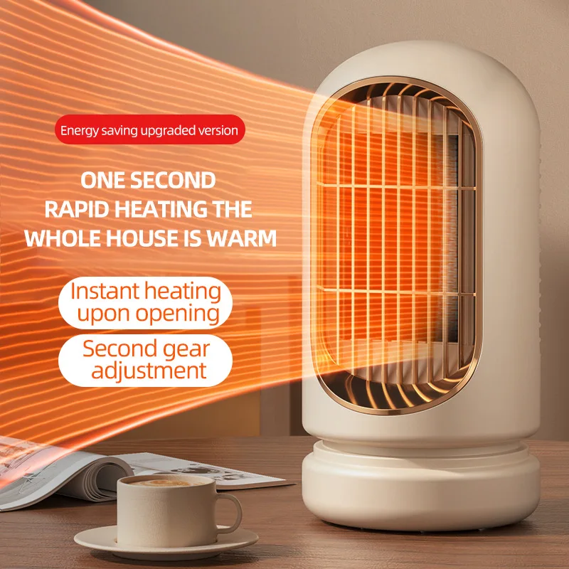 New Mini Desktop Heater with PTC Heating and Long-lasting Constant Temperature Overheating Protection