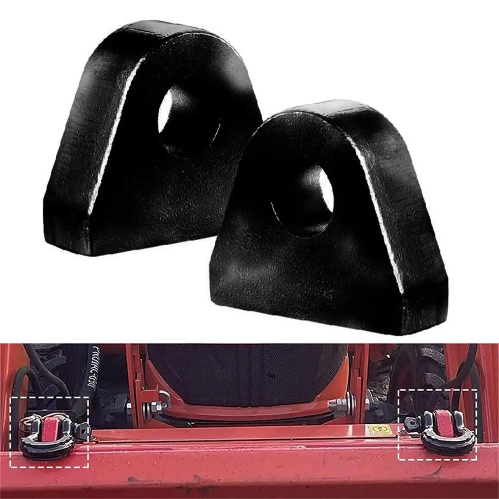 Reliable Weld on Shackles Mount Steel Clevis D Ring Attachment for Trucks Offroad and Hydraulic Tractors