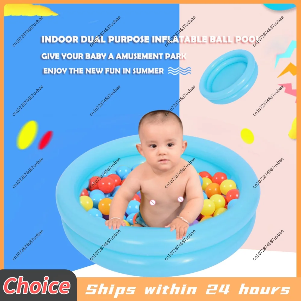 60CM Summer Baby Inflatable Swimming Pool Portable Kids Outdoors Sport Play Toys Round Basin Bathtub Garden Paddling for 0-3Y ﻿
