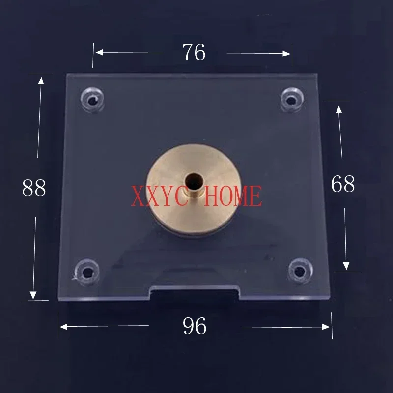 Set of Round Base Plate + 10PCS Brass Router Template Guide Bushings With Drilled Holes