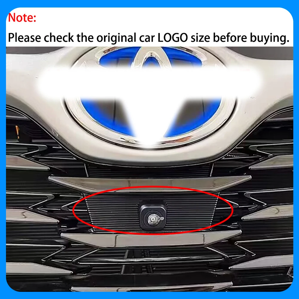 ZhuCamX AHD 1080p Ultra Clear Night Vision LOGO Parking Front View Camera For Toyota Highlander Kluger XU70 2020 2021 2022 2023