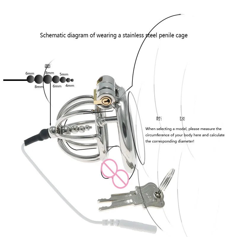 Strongest Electric Shock Pulse Cock Cage Anal Butt Plug Urethral Catheter Estim Penis Ring  BDSM Chastity Sextoy Kit For Man Gay