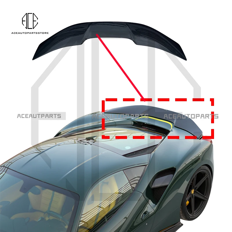 

DRY Carbon Fiber Material Vors Style Rear Ducktail Wing For Ferrari 488 Hatchback Spoiler