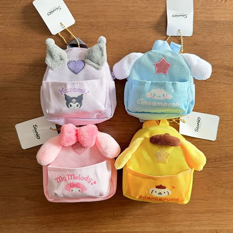 سانريو Kawaii سينامورول كورومي ميلودي حقيبة المعصم دمية سستة محفظة نسائية للعملات المعدنية محفظة صغيرة هدية للأطفال