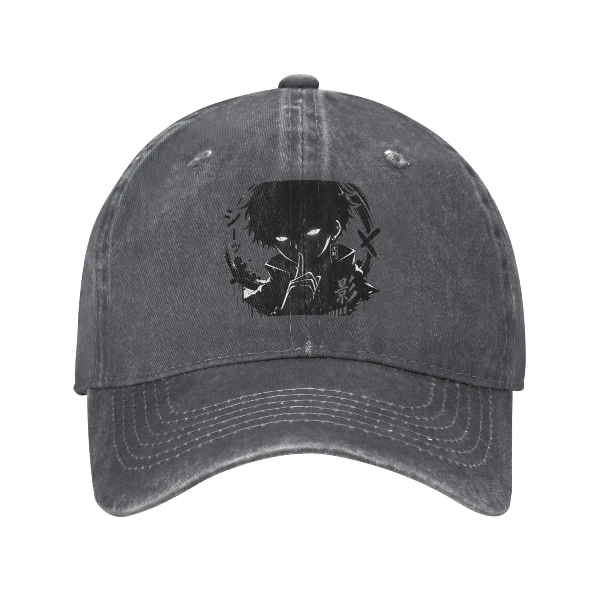 Fashion Silent Shadow Anime Aesthetic T-Shirt baseball cap  Upf50 Cap For Women
