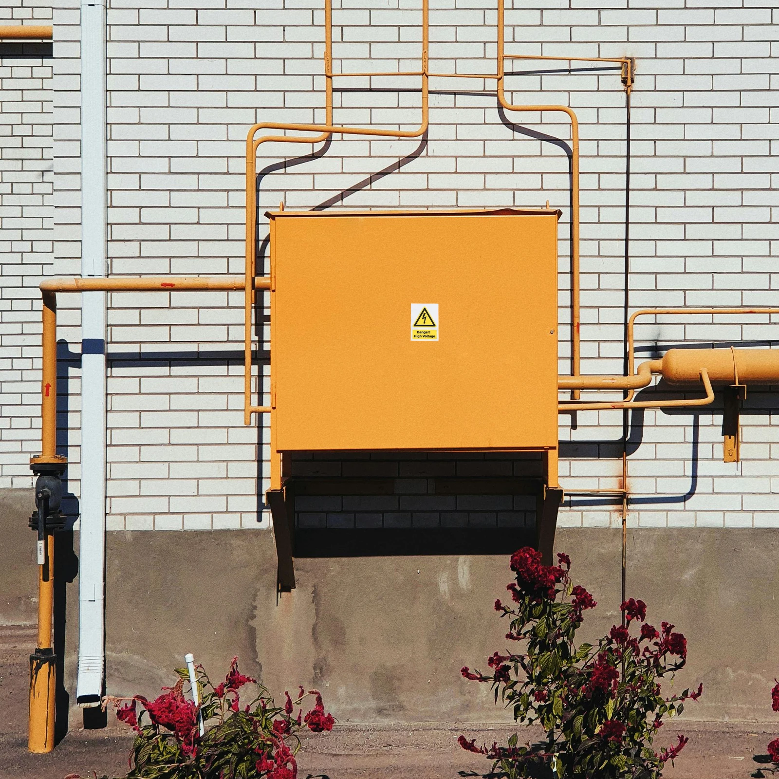 High Voltage Warning Sticker Safety Signs Caution Labels Water Resistant Strong Adhesive Outdoor Use