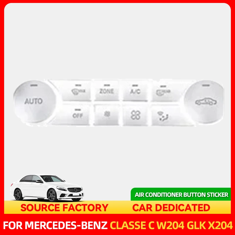 

Стайлинг молдинги центральной консоли CD кондиционер кнопки наклейки отделка для Mercedes Benz C Class W204 GLK X204 Стайлинг автомобиля