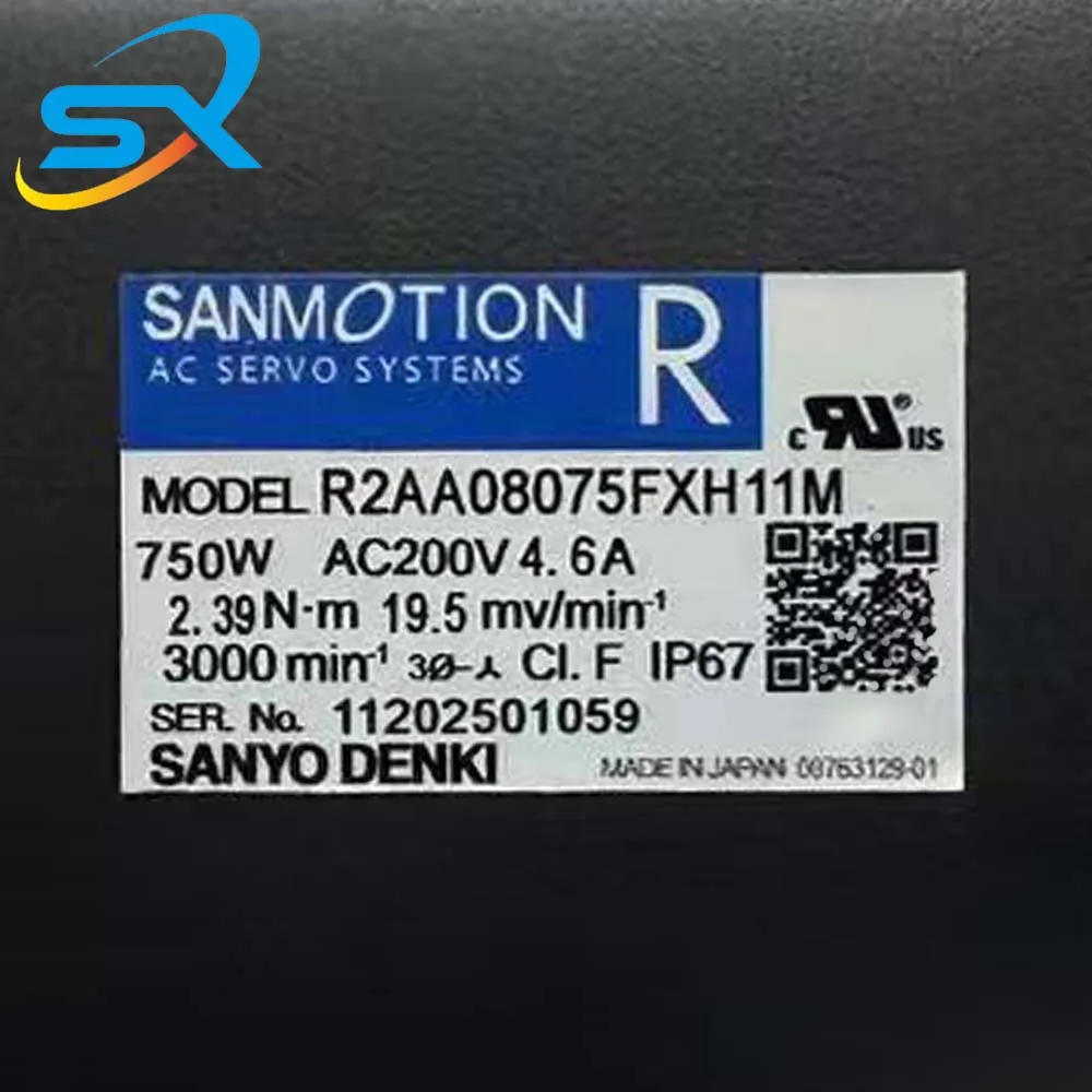 Sanyo High-Quality Servo Motor R2AA08075FXH11M 750W for Industrial Automation - Inquire for Details