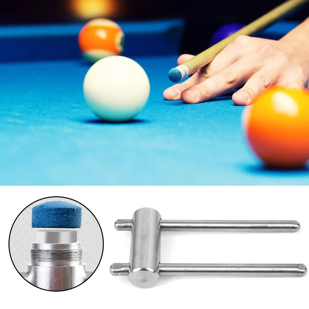 

Billiard Accessories Stainless Steel Cue Tip Press Tool 14mm Firm Compression Snooker Tip Press Cue Tip Shaper Ideal Shape