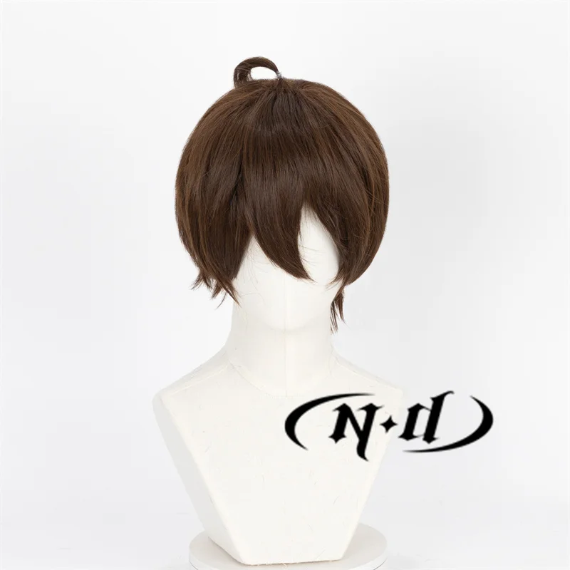 ND Togashi Yuuta Cosplay Hair Wig Anime Chuunibyou demo Koi ga Shitai Cosplay Short Brown Hair for Costume Halloween Party