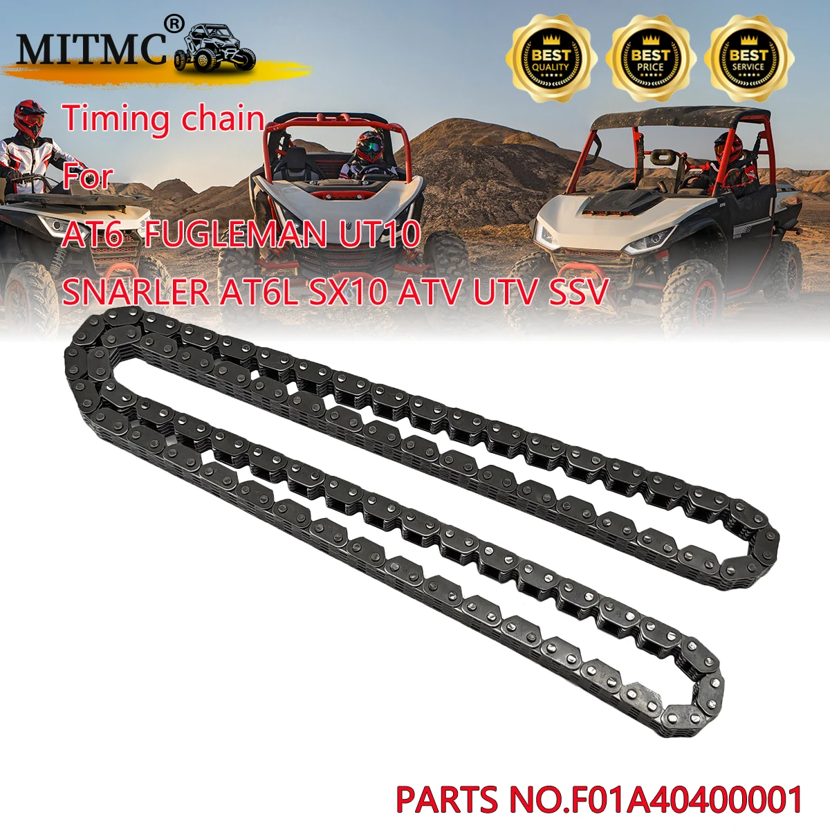 Timing chain For SGW AT6  FUGLEMAN UT10 SNARLER AT6L SX10 ATV UTV SSV  F01A40400001
