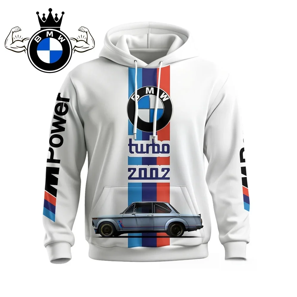 

2025 мотоциклетная толстовка с капюшоном для верховой езды, спортивные толстовки унисекс с логотипом BMW, удобные теплые толстовки с длинными рукавами и 3D принтом на шнурке
