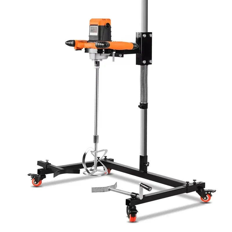 Steering wheel mixer with bracket suitable for aircraft drilling small construction site concrete cement mortar mixer