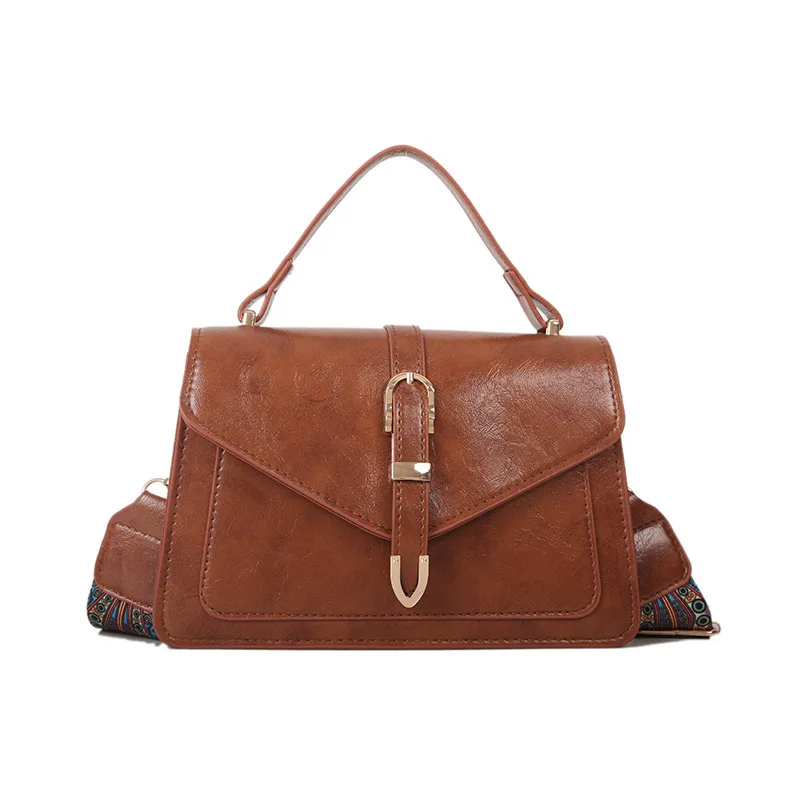 New Fashion Female Shoulder Bag Brand Design Solid Color Leather Women Shoulder Crossbody Casual Trendy Bag