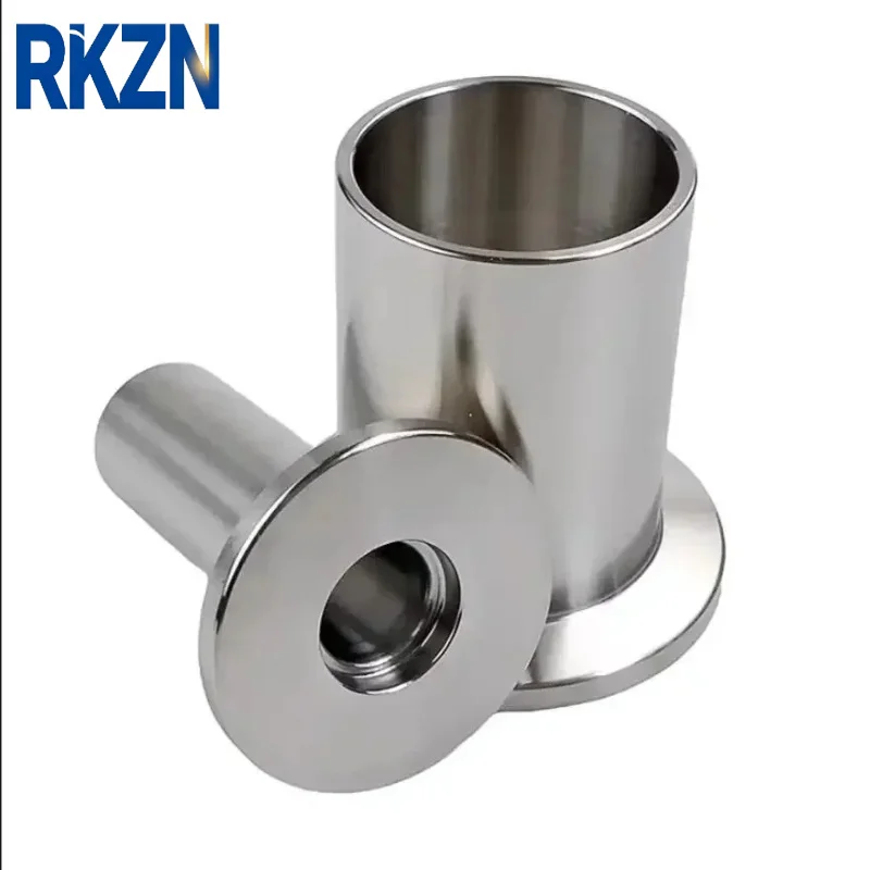 SUS304 Stainless Steel Sanitary Pipe Fitting Vacuum Welding Ferrule KF 10 16 25 40 50 20-100mm Height