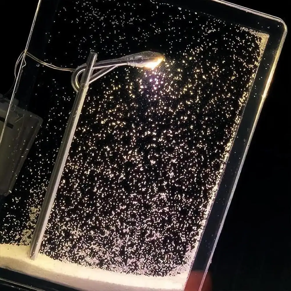 2025 Fai da te Scena di neve Luce Lampione stradale Fiocco di neve Lampada Kit da tavolo Autoassemblaggio Paesaggio innevato Luce notturna Regalo per gli amici