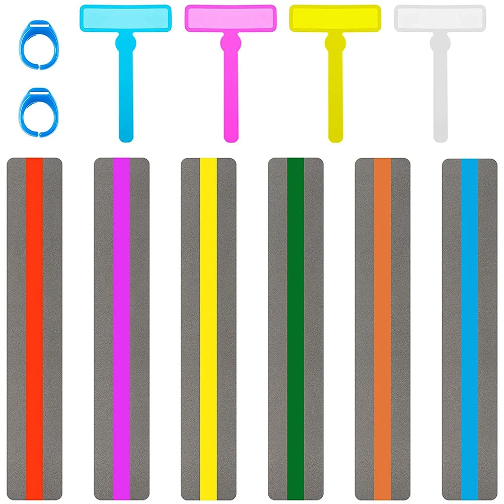 12 Pieces Colorful Reading Tools for Kids ADHD Tools Dyslexia Tools Reading Guide Strips Speed Reading Tool