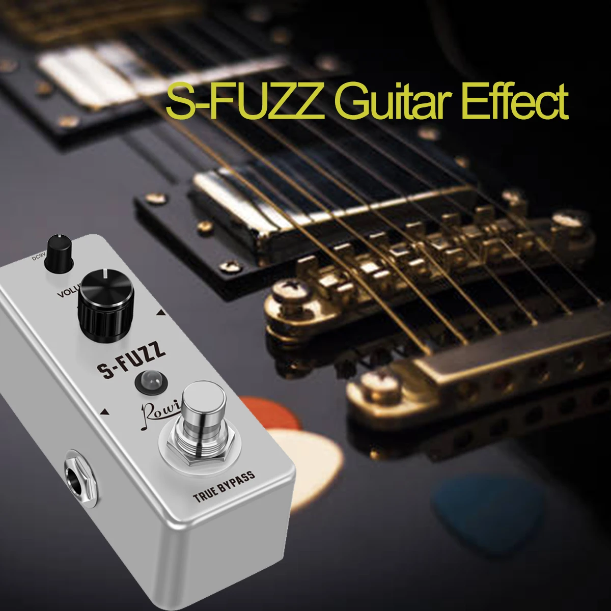 

Rowin S-Fuzz Vintage Pure Warm Fuzz Tone Guitar Bass Effect Pedal True Bypass Guitar Accessories