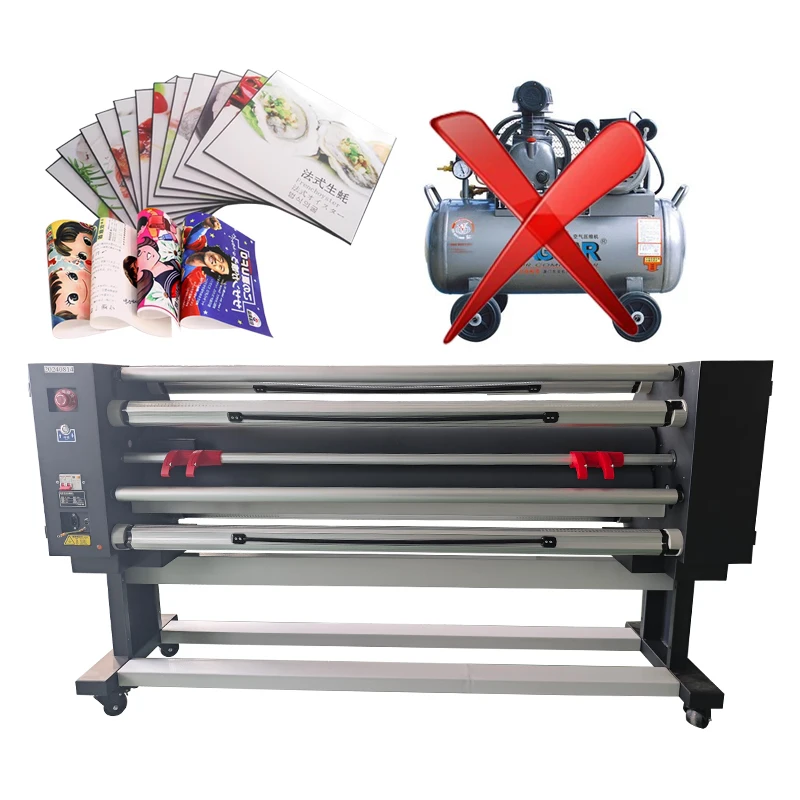 Large cold laminating machine L4-1700 160cm wide format paper sizes video technical support dual foot control devices