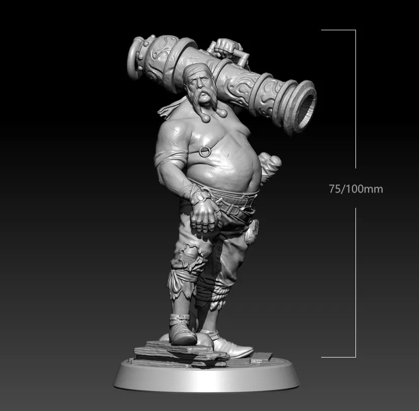 

1:18 Casting Resin Model Assembly Kit, GK， Hercules Gunner, Unpainted Needs To Be Assembled（110mm）