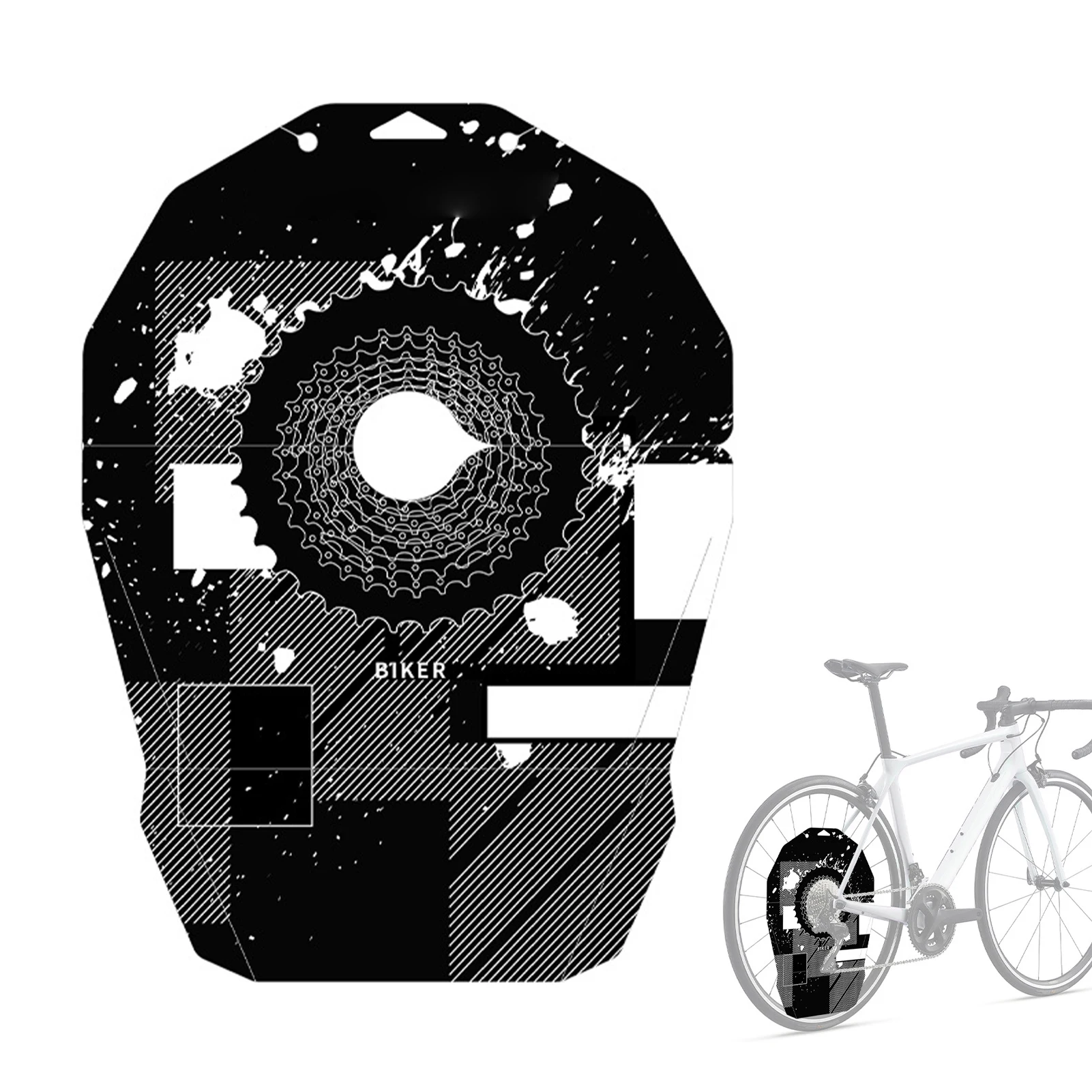 Bike Washing Cover Disc Brake Protection Oil-proof Board For Bike Maintenance And Cleaning Tool Prevent Noise And Degradation
