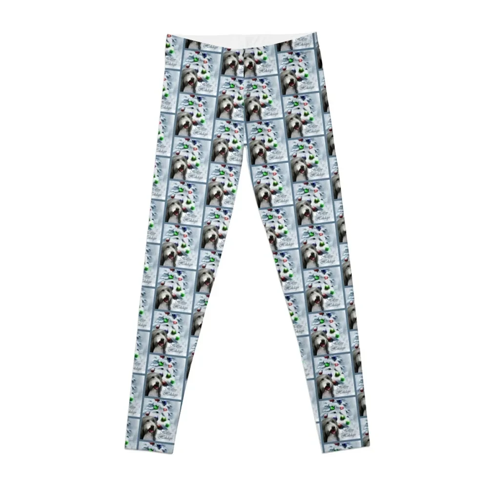 

Bearded Collie Christmas Gifts Leggings gym sportswear woman Sportswear woman gym sport pants Womens Leggings