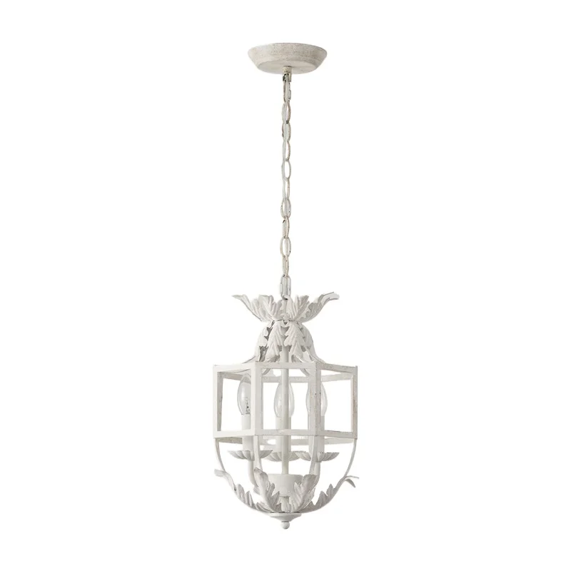 

French country birdcage chandelier, American retro creative restaurant light designer bedroom main