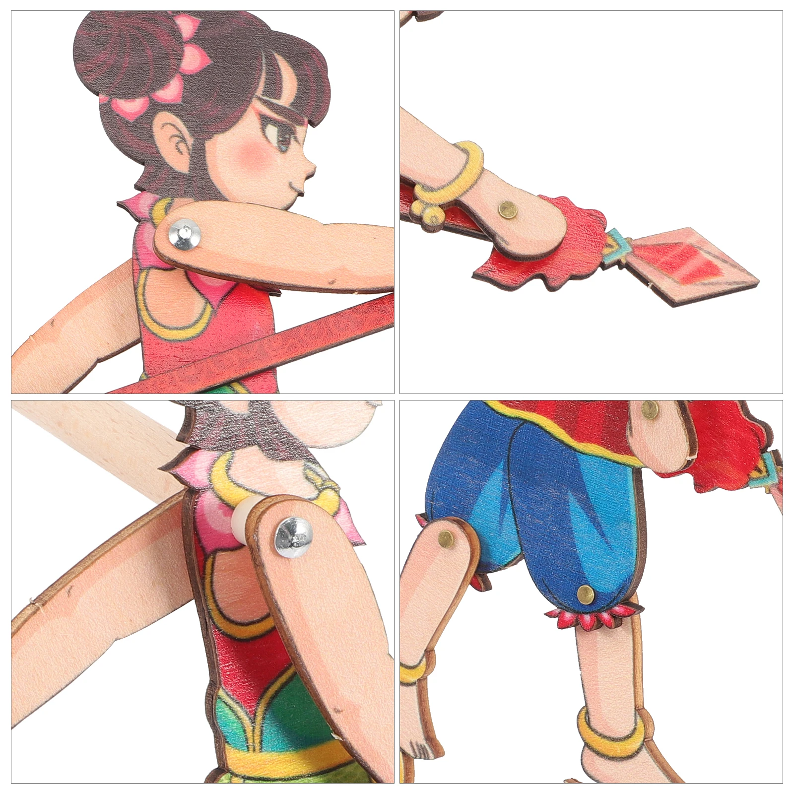 Marionnette à main en bois de qualité supérieure, ombre traditionnelle chinoise, bricolage, pour enfants et adultes, accessoire de danse sur scène précoce