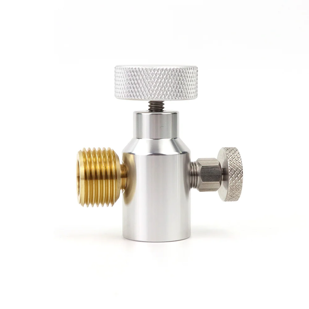 Neues Modell Soda CO2 Nachfülladapter Stecker Gasregler Soda Tank Zylinder Aquarium Homebrew Tr21-4 auf W21.8-14