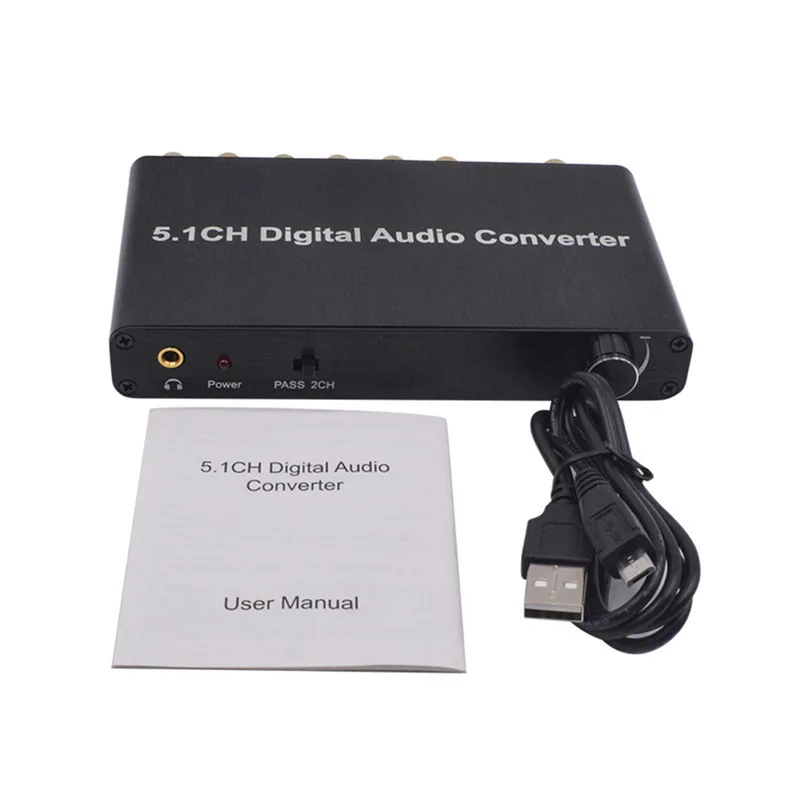 5.1ch digital o conversor dts/ac3 dolby decodificação spdif entrada para 5.1