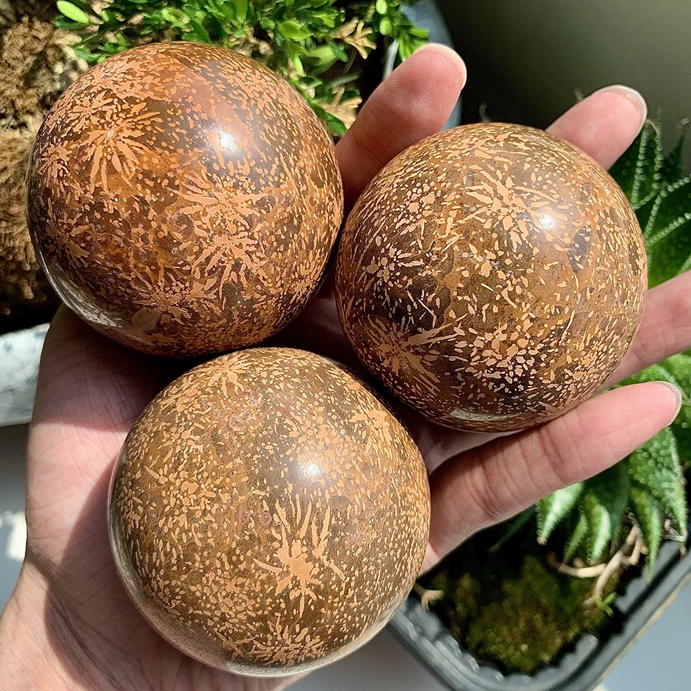 1pc Natural Yellow firework sphere Random - Bohemian Polished Ball,  Home Decor Ball, Unique Christmas Thanksgiving Gift