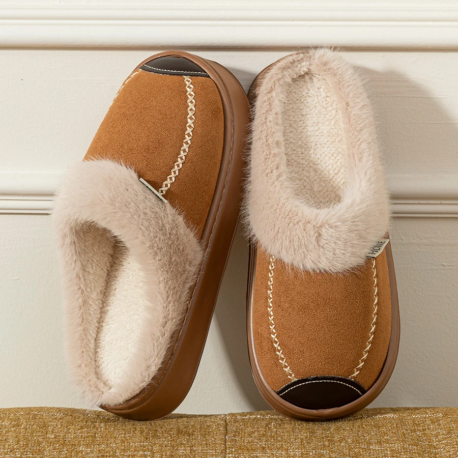 Children's Slippers Parent-child Shoes Indoor Girls Warm Comfortable Fashion Soft Thick Soled Anti Slip Home Shoes