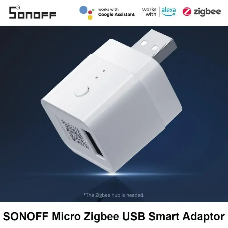 

Умный адаптер SONOFF ZBMicro Zigbee, микро-USB адаптер с широким охватом передачи, для быстрой зарядки, голосовое управление, EWeLink Alexa Google, 1-5 шт.