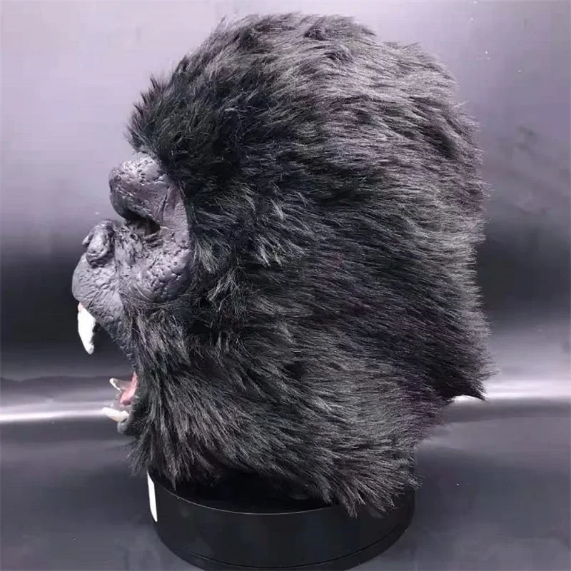 King Kong Planet of The Apes Gorilla mask Hood monkey Latex Animals Masks Blood Scary Halloween Animal Adult Head