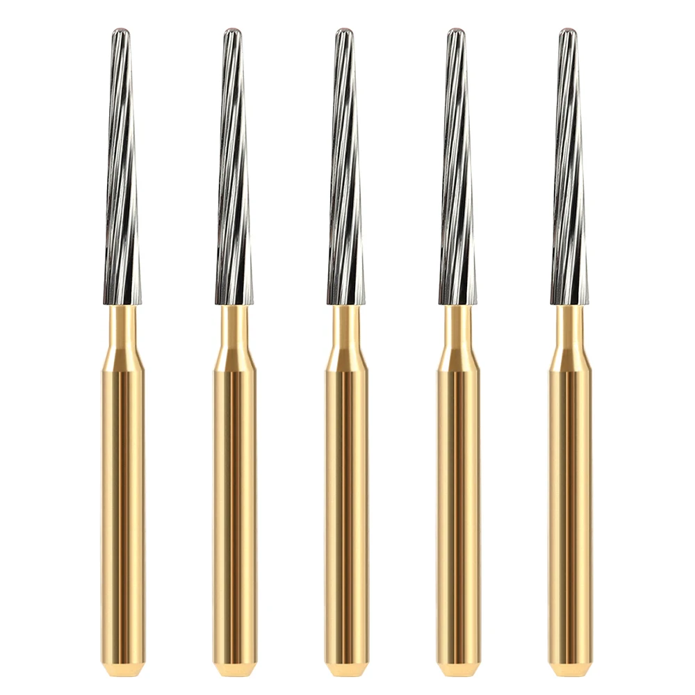 5 stücke AZDENT Dental Hartmetall Bohrer Dental Trimmen Finishing Schleifen Bohrer FG7714 Zahnmedizin Bohrer für High Speed Handstück – Detail 5