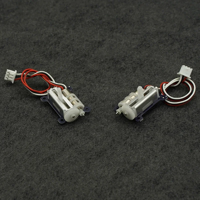 1Pair 3.7-6V 1.5g Ultra-Micro Digital Linear Servo w Left-Right Movement Max 180° Rotation for Mini Indoor Drone Coreless Motor