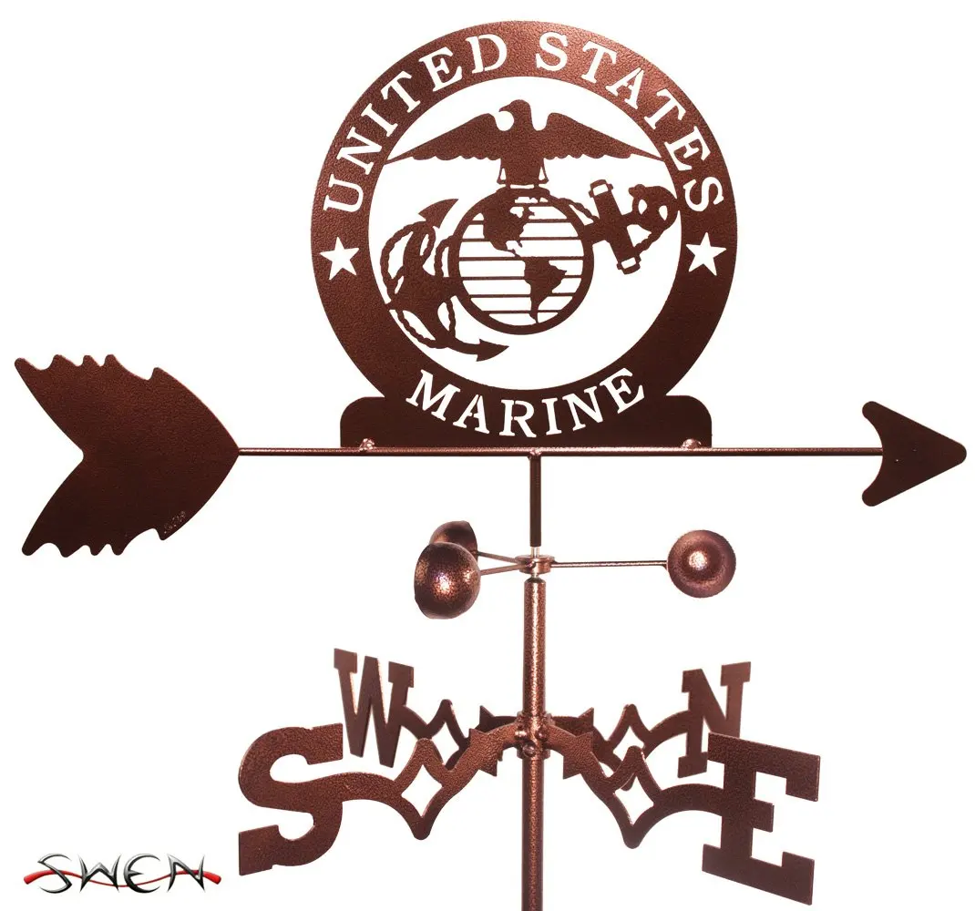 Armed Services US Marines Marine Corp USMC Garden Stake Weathervane, Customized