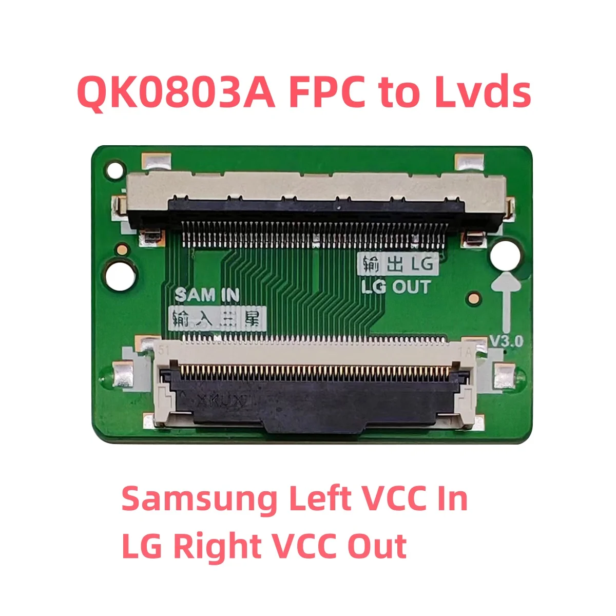 QK0803A QK0803B QK0803C Lvds FPC Converter Adapter Board Full HD FHD for Samsung in to LG Out for Tv Screen Panel Display Repair