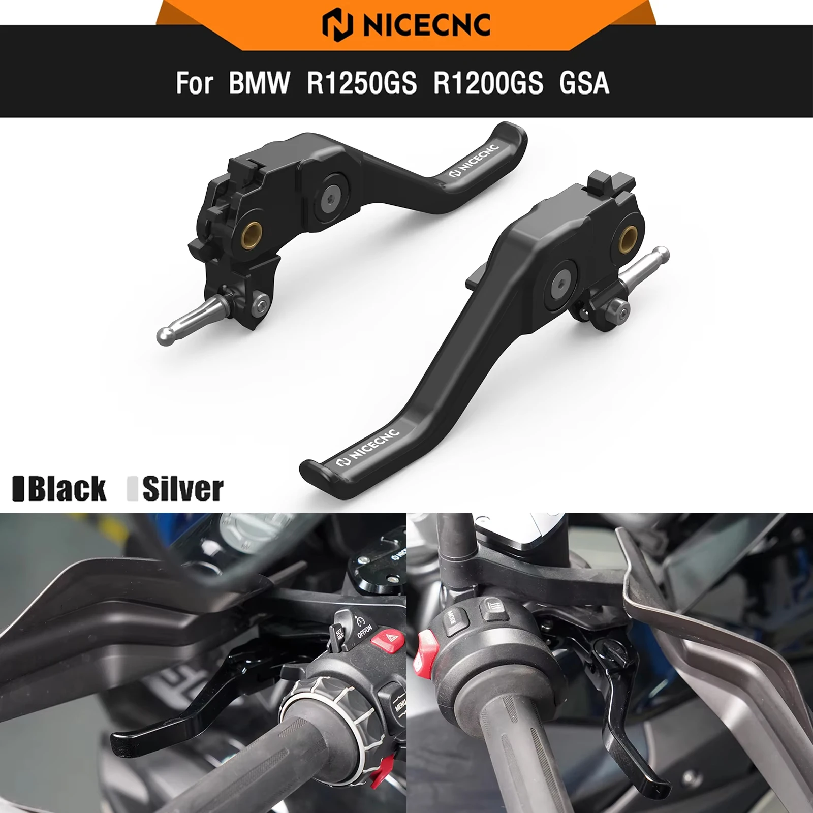 Shorty Brake Clutch Lever For BMW R1250GS R1200GS Adventure R1250 1200 GS R nineT R1200R R1200RS R1200RT R1250R R1250RS R1250RT