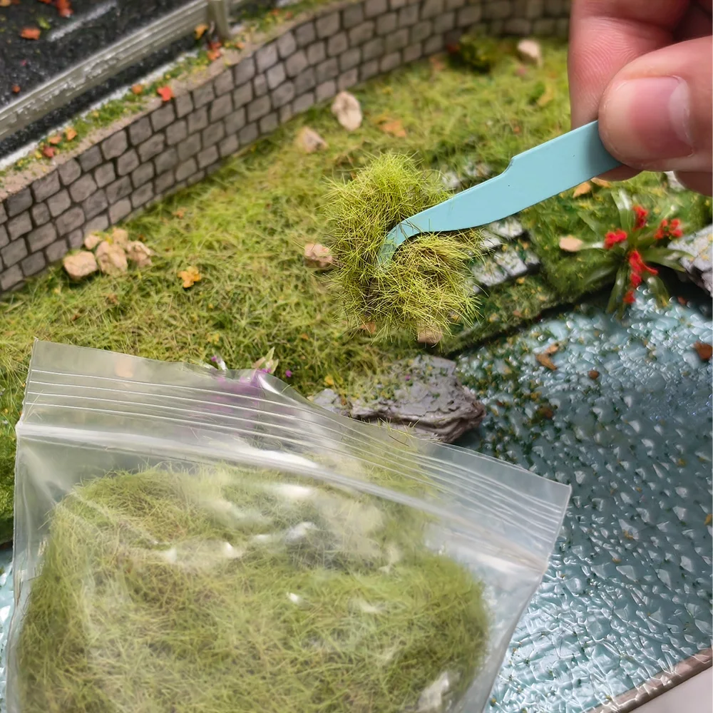 หญ้าจิ๋ว MM Height สำหรับงานโมเดลสถาปัตยกรรม ฉากจำลอง DIY บ้านตุ๊กตา งานประดิษฐ์ HO N