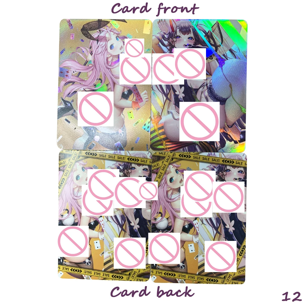 2 قطعة/المجموعة تصميم جديد Waifu أنيمي مثير عارية بطاقة هونكاي: ستار السكك الحديدية كافكا اليراع عارية فتاة بطاقة الانكسار اللون فلاش الهدايا #5